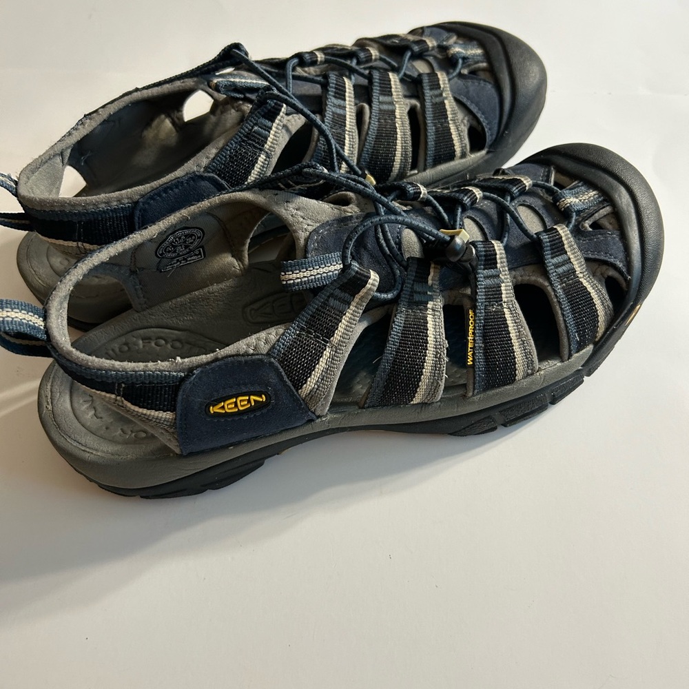 KEEN REI NEWPORT MENS BLUE/BLACK/GRAY FOOTWEAR MADE IN MÉXICO SANDALS SIZE 11.5